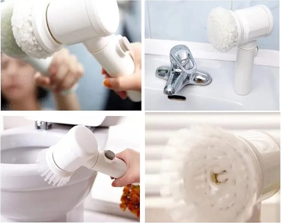 🫧🧽Cepillo de Limpieza Eléctrico 5 en 1 | Potente, Portátil y Recargable