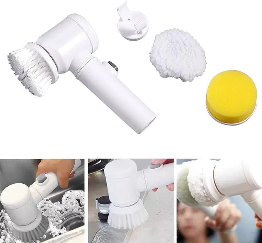 🫧🧽Cepillo de Limpieza Eléctrico 5 en 1 | Potente, Portátil y Recargable