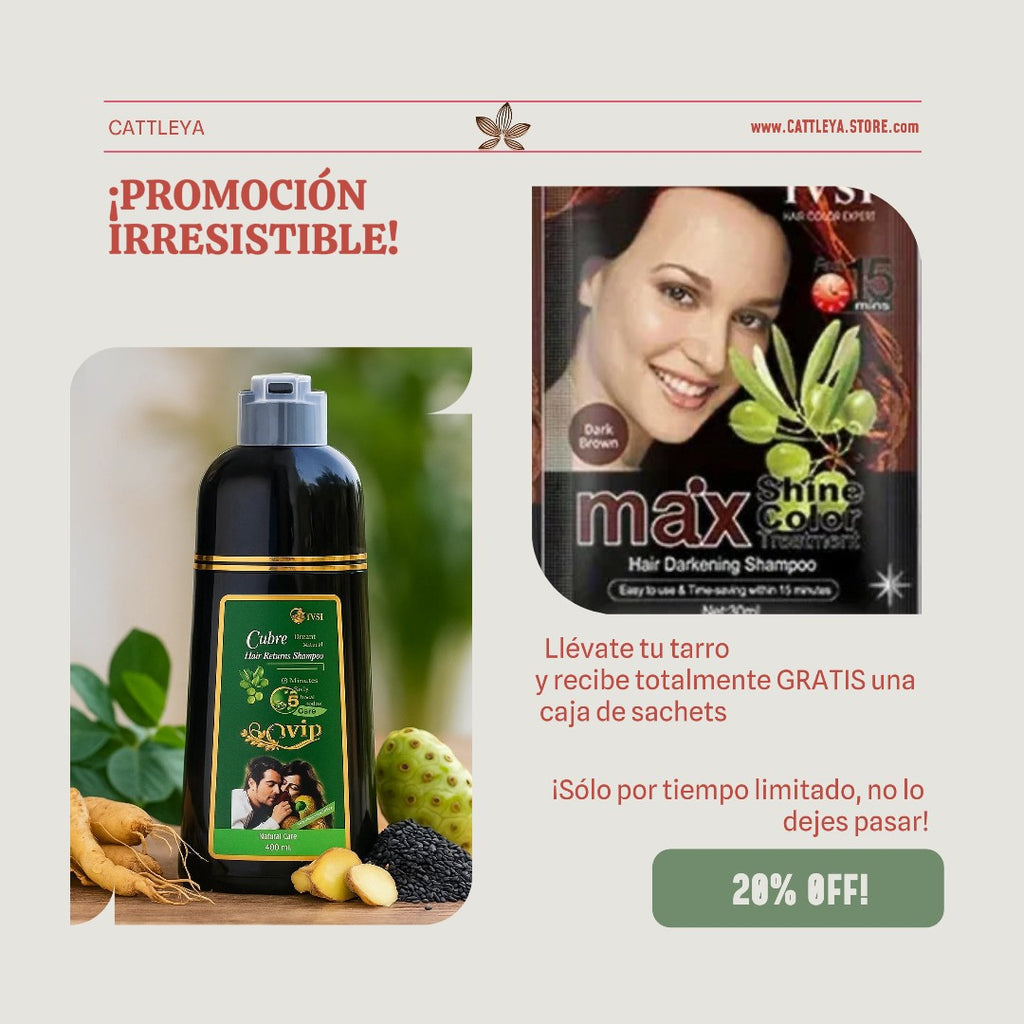 🧴 Shampoo Cubre Canas Premium | Fórmula Natural a Base de Oliva